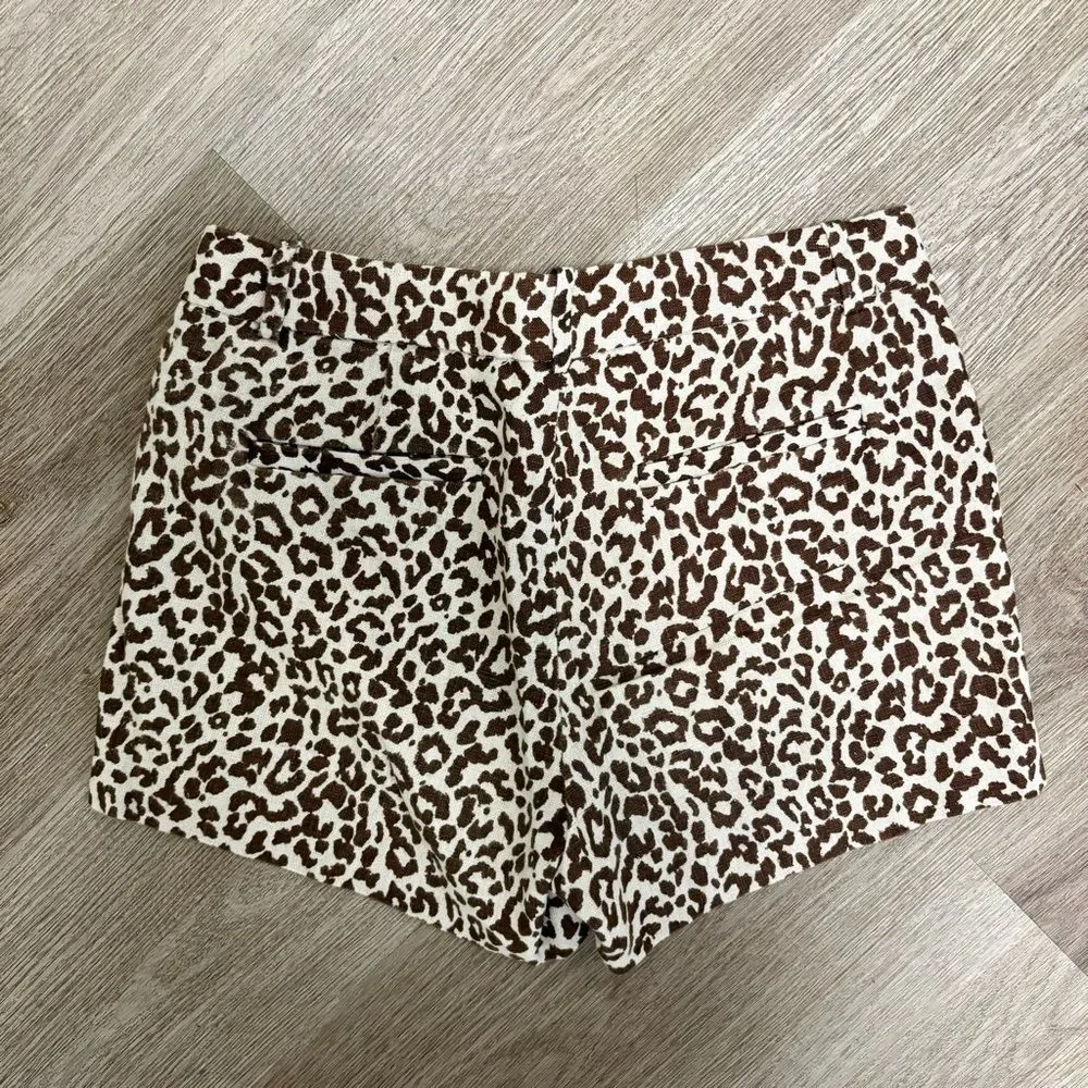 J Crew Leopard Chino Short L1